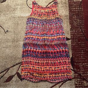 Gorgeous Signature Robbie Bee Vibrantly Colored Aztec dress. Fully lined.